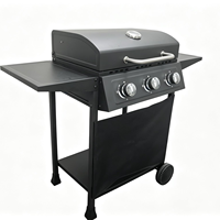 Barbecue à gaz 2 brûleurs à allumage automatique, barbecue de jardin extérieur, barbecue de table sans fumée au charbon de bois pour le camping