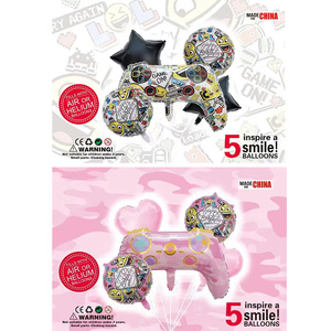 Globos De aluminio con mango De Juego, decoración para fiesta De <span class=keywords><strong>cumpleaños</strong></span>, videojuego, al por mayor, nuevo diseño - Product Image 3