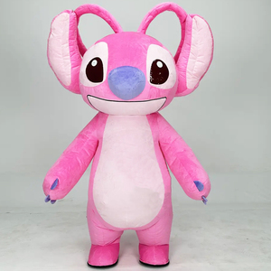 <span class=keywords><strong>Disfraz</strong></span> de Mascota de <span class=keywords><strong>Stitch</strong></span> Inflable Caminante para Exteriores de 2/2.6/3m <span class=keywords><strong>Rosa</strong></span> para Cosplay de Dibujos Animados para Adultos - Product Image 1