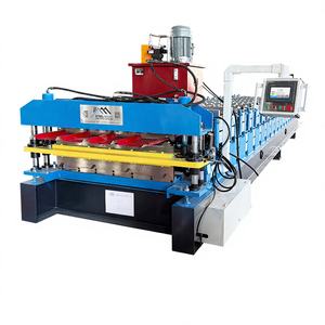 Machine de fabrication de guides de porte de garage à enroulement sur mesure populaire au Pérou, TR4/TR5, trapézoïdale, double roulement, boîte de vitesses à moteur - Product Image 1