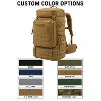 Sac à dos tactique de chasse en plein air personnalisé OEM ODM, système MOLLE, vente en gros directe d'usine, faible MOQ, durable, résistant à l'eau, pour le camping