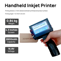 Nouvelle imprimante jet d'encre portable 12,7 mm 25,4 mm 600 dpi 15 ppm alimentée par batterie pour sacs tissés, papier kraft, cartes, séchage rapide, garantie 1 an