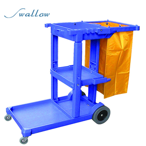 <span class=keywords><strong>De</strong></span> limpieza <span class=keywords><strong>de</strong></span> plástico conserje carro limpieza carrito para restaurante - Product Image 2