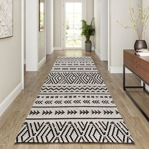 Tapis de cuisine géométrique Desert Star, rectangulaire, antidérapant, en polyester et coton, pour couloir, facile d'entretien - Product Image 1