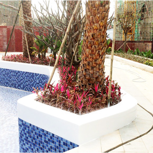 Banco de piscina de fibra de vidrio, muebles contemporáneos para patio exterior, diseño moderno y duradero para jardín y uso en la calle - Product Image 3