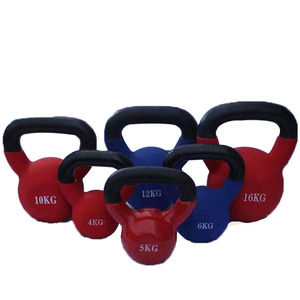 Kettlebell en fonte avec revêtement plastique brillant, <span class=keywords><strong>prix</strong></span> d'usine, équipement de fitness pour la salle de sport et la maison - Product Image 6