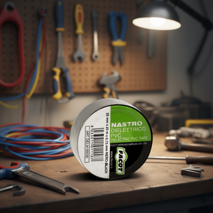 Cinta dieléctrica de PVC FACOT de 25 mm x 20 m x 0,15 mm, negra, para aislamiento eléctrico - Product Image 2