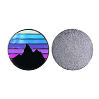 Accessoires de golf en acier inoxydable émaillé, marqueur de balle de golf nuages au coucher du soleil, clip de chapeau, outil de réparation de divot