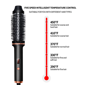 Peigne à air chaud noir personnalisé bigoudi rotatif pour <span class=keywords><strong>cheveux</strong></span> <span class=keywords><strong>courts</strong></span> ensemble de peignes à air rotatif à <span class=keywords><strong>brosse</strong></span> chaude - Product Image 6