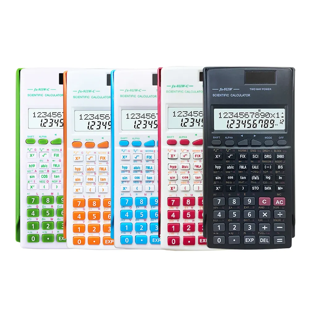 Kalkulator Ilmiah Teknik 2 Baris Kalkulator Fungsi Matematika Tampilan Besar untuk Siswa Kelas Guru SMA Perguruan Tinggi