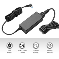 Adaptador de Corriente para Portátil de 19.5V 2.31A 45W con Punta Azul de 4.5*3.0mm, Reemplazo para Cargador de Batería HP 740015-003 HSTNN-DA40 19.5v 2.31a