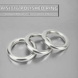 Ventes chaudes 2026 : Anneau rond soudé SRR AISI316 <span class=keywords><strong>en</strong></span> acier inoxydable poli miroir, surface lisse, 6*40mm, pour la Norvège - Product Image 2