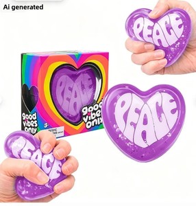 NeeDoh Teenie Sparkle Hearts, Material EVA, Mini Juguete Antiestrés con Forma de Corazón Brillante, Edición Limitada para el Día de San Valentín - Product Image 6