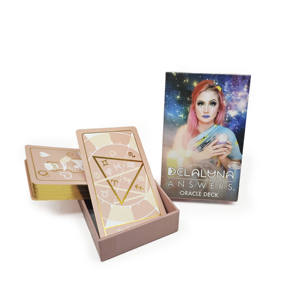Jeu de cartes de tarot de haute qualité avec bordure dorée, impression couleur intégrale personnalisée, astrologie, <span class=keywords><strong>oracle</strong></span>, avec boîte - Product Image 1