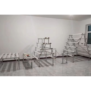 Sistema Idroponico NFT con Canali e Grondaie, Coltivazione Aeroponica ad Alta Produttività, Pompa Automatizzata, Tavoli per Coltivazione di Lattuga in Serra - Product Image 5