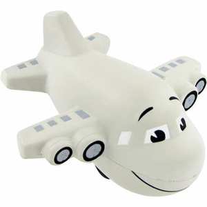 Balle anti-stress en PU souple en forme d'avion avec logo personnalisé pour cadeaux promotionnels - Product Image 3