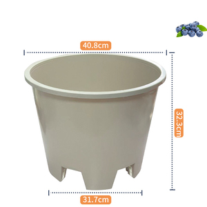 Grand pots à semis de 40 cm pour jardin intérieur/extérieur, pots <span class=keywords><strong>en</strong></span> plastique pour plantes, grands pots à bleuets, pots à fleurs - Product Image 6