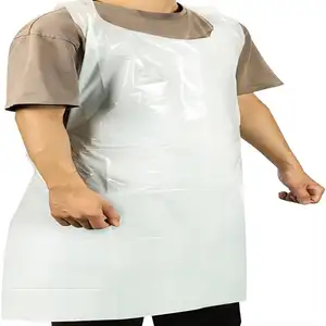 Delantal desechable de plástico no tejido para niños, Pvc, transparente, personalizado, Color Hdpe, impermeable, para Cocina