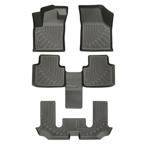Tappetini per tutte le stagioni + rivestimento del carico dello schienale e coprisedile per 2018- Volkswagen Atlas | Accessori personalizzati VW Atlas TPE - Product Image 1