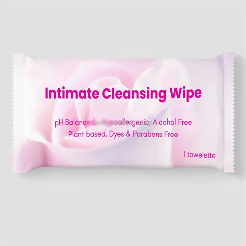 Single Sachet Vaginal Wash Natural Feminine Hygiene Wipes