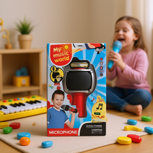 My Music World Microphone Plastic Electronic Musical Toy For Kids Age 5 To 7 Years Unisex - Product Image 2