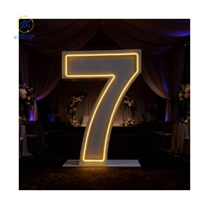 Grandi <span class=keywords><strong>Lettere</strong></span> e Numeri LED Luminosi da 3, 4, 5 Piedi, <span class=keywords><strong>Lettere</strong></span> Giganti a Bulbo LED Personalizzabili per Matrimoni - Product Image 1