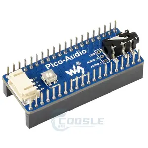 Módulo de expansão de áudio waveshare, para raspberry pi pico, à prova d' água, fones de ouvido/alto-falantes