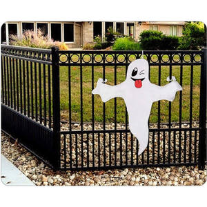 Fantasma colgante blanco de 120cm con <span class=keywords><strong>lengua</strong></span> roja, puerta delantera, decoración de jardín, accesorios de escenario, decoración de Halloween, suministros para fiestas - Product Image 4