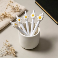 Stylo bille mignon Kawaii à motif floral frais et brillant, fournitures scolaires en gros