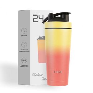 Stainless Steel 500Ml 750Ml Gym Sports Water Single Double Wall Fitness Protein <b>Shaker</b> <b>Bottle</b> - Product Image 2