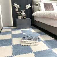 Tapis de sol moelleux antidérapant, tapis shaggy confortable pour la maison, idéal pour la chambre de bébé, la chambre d'enfant, la salle de jeux des tout-petits, la décoration intérieure familiale