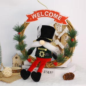 Ghirlanda Natalizia da Appendere alla Porta, Ghirlanda con <span class=keywords><strong>Soldatino</strong></span> <span class=keywords><strong>Schiaccianoci</strong></span>, Insegna di Benvenuto, Decorazione Festiva - Product Image 4