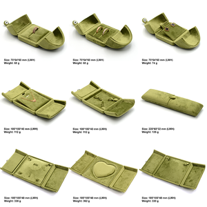 Wholesale Velvet <strong>Jewelry</strong> <strong>Box</strong> Luxury Custom Logo Gift Packaging for <strong>Jewelry</strong> Display - Product Image 4