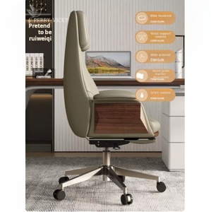 Moderner Ergonomischer Bürostuhl Bequemer Präsidentensessel aus Leder mit Zeitgenössischem Design Verstellbare Büromöbel - Product Image 5
