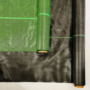 Toile de paillage anti-herbe en HDPE noir et vert de haute qualité, moulée par soufflage, avec service de découpe <span class=keywords><strong>pour</strong></span> projets d'aménagement paysager et parterres de fleurs - Product Image 3