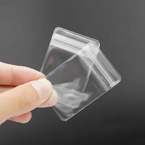 사용자 정의 인쇄 작은 포장 플라스틱 도매 미니 귀걸이 애 지퍼 젖빛 지퍼 bolsa plasticas 가방 보석