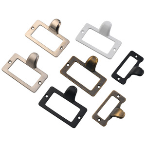 New Chinese Style Zinc Alloy Handle Label Frame Antique Pull For <b>Packaging</b> <b>Box</b> Home Decoration Durable Iron Hardware - Product Image 5