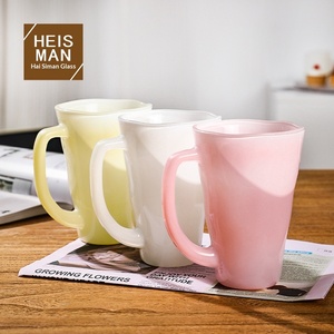 Taza Creativa Hecha a Mano con Acabado de Pintura en Aerosol Irregular <span class=keywords><strong>para</strong></span> Uso Doméstico, con Asa de Color Caramelo, Se Puede Imprimir el Logotipo, Disponible en Stock - Product Image 2