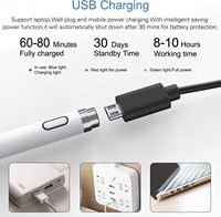 Stylet tactile universel intelligent pour crayon de dessin actif avec pointe fine pour téléphone à écran capacitif Android