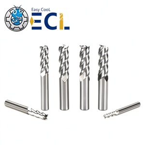 ดอกกัดคาร์ไบด์แบบไม่เคลือบผิว ECL 4 ฟลุต ปลายสี่เหลี่ยม มุมเกลียว 35 องศา เครื่องมือตัด CNC - Product Image 4