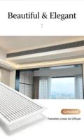 Grille de ventilation fixe contemporaine en alliage d'aluminium HANWEILIYUAN pour plafond, échappement/retour d'air, pour bureaux