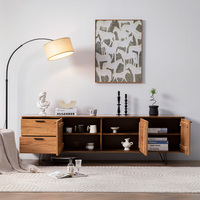 Nouveau design de luxe moderne pour la maison unité murale de divertissement meuble TV support simple de haute qualité meuble TV pour le salon