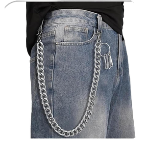 Corrente de Cinto de Liga de Zinco Estilosa, Acessórios Punk, Hip Hop e Góticos para Calças Jeans, Carteiras e Chaves, para Mulheres e Homens - Product Image 1