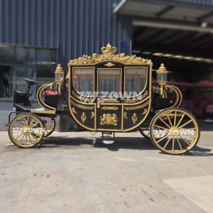 Carruaje Real Eléctrico de Lujo de Cuatro Ruedas, Carruaje de Boda de Alta Gama, Estilo Moderno, Batería de 60V 80A, Tamaño Personalizable - Product Image 3