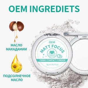 Poudre compacte matifiante et fixante, contrôle du sébum, imperméable, vente en gros, marque privée OEM 9g - Product Image 3