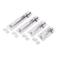 Loquet coulissant robuste en acier inoxydable de 5 pouces pour portes en bois et en métal