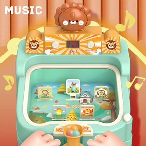 Barato <span class=keywords><strong>Navidad</strong></span> escritorio Pinball tiro puntuación máquina tragamonedas dibujos animados Animal niños plástico juego de mesa con música - Product Image 5
