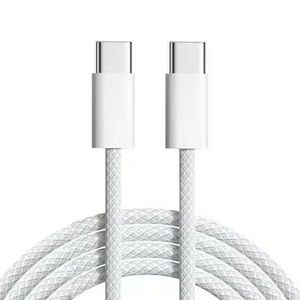 Cheap Price Nylon 60W Charger Cables Type <b>C</b>-Type <b>C</b> Data Transfer Braided PD Cable Phone Cables for Iphone15 16 17 - Product Image 2