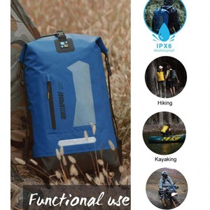 Sac étanche de grande capacité, sac à dos flottant, doublure en PVC résistante, randonnée, natation, gymnase, rafting, camping, utilisation en rivière - Product Image 6