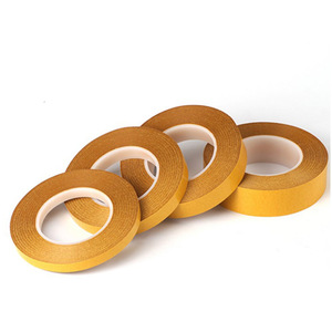 Nastro <span class=keywords><strong>Biadesivo</strong></span> <span class=keywords><strong>Trasparente</strong></span> in PET Resistente alle Alte Temperature con Liner Giallo, <span class=keywords><strong>Forte</strong></span> Adesione, Senza Residui, Adesivo Acrilico - Product Image 1